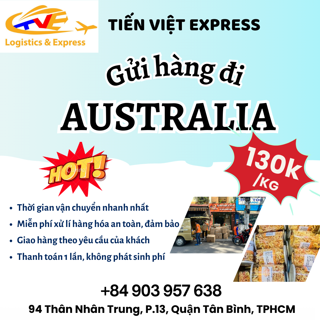 Gửi hàng đi Úc- Tiến Việt Express